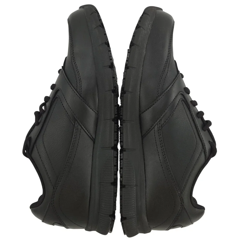 Skechers Work Nampa Wyola Shoes 10W WIDE Women Black Slip Resistant Memory Foam